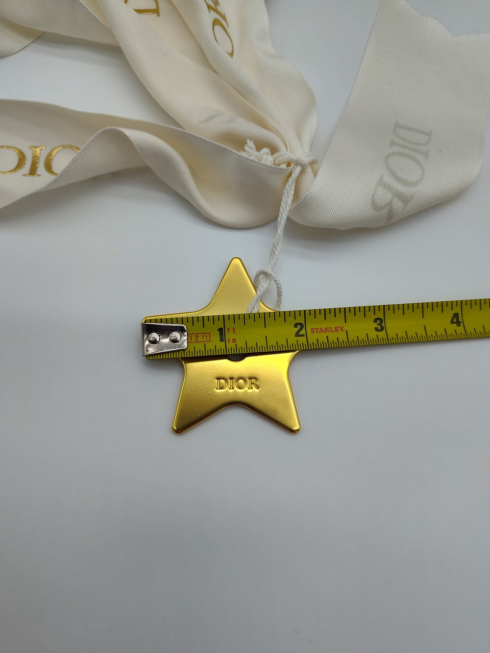 DIOR Le Chariot Gift Box 2" Ribbon Gold Star Charm Tissue Luxury Packaging Set - Picture 15 of 15